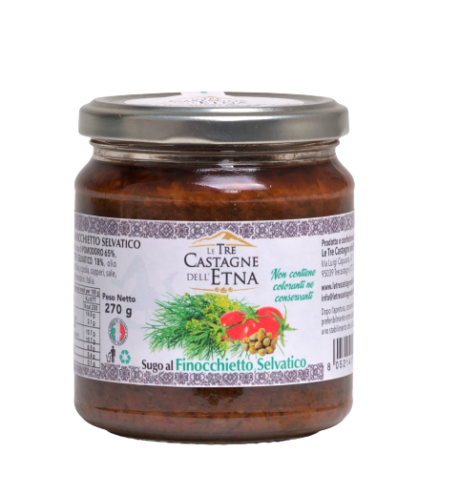 Sugo al Finocchietto Selvatico, Le Tre Castagne dell'Etna (270 Gr)