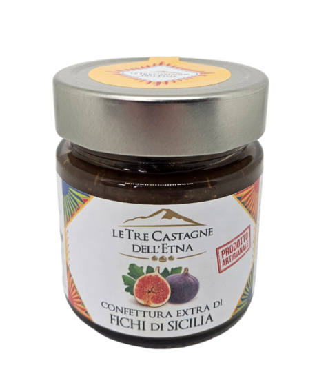 Confettura extra di Fichi di Sicilia Le Tre Castagne Dell'Etna 250 gr.